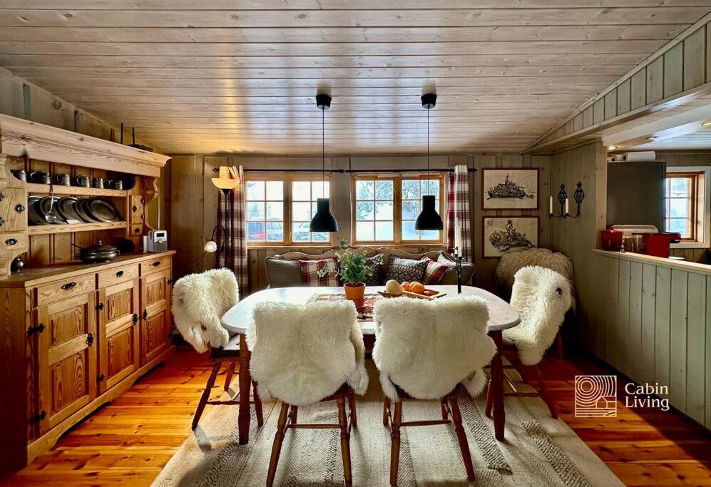 Family-friendly cabin at Sjusjøen with ski trails, sauna and fireplace view 2