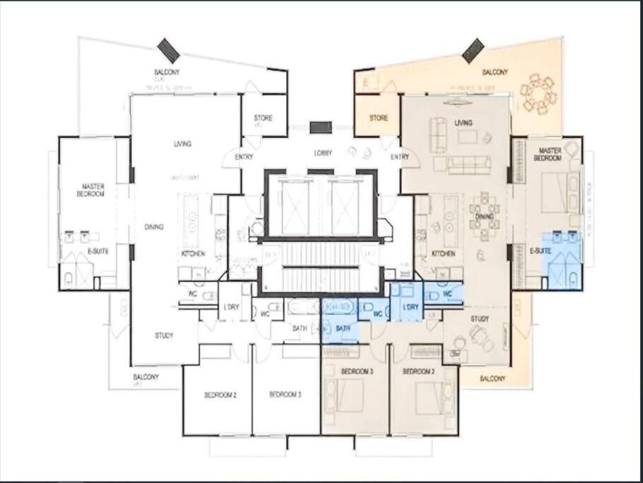 ZEN TOWERS: Cozy Executive 3-BR Family Apt in Darwin City