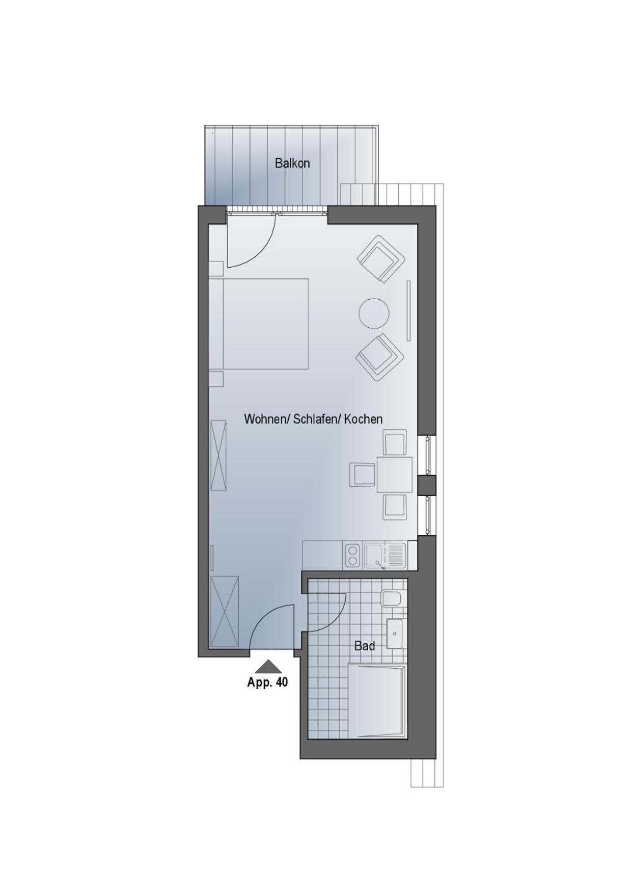 Studio-Appartement mit Meerblick im Baltic Lagoon Resort
