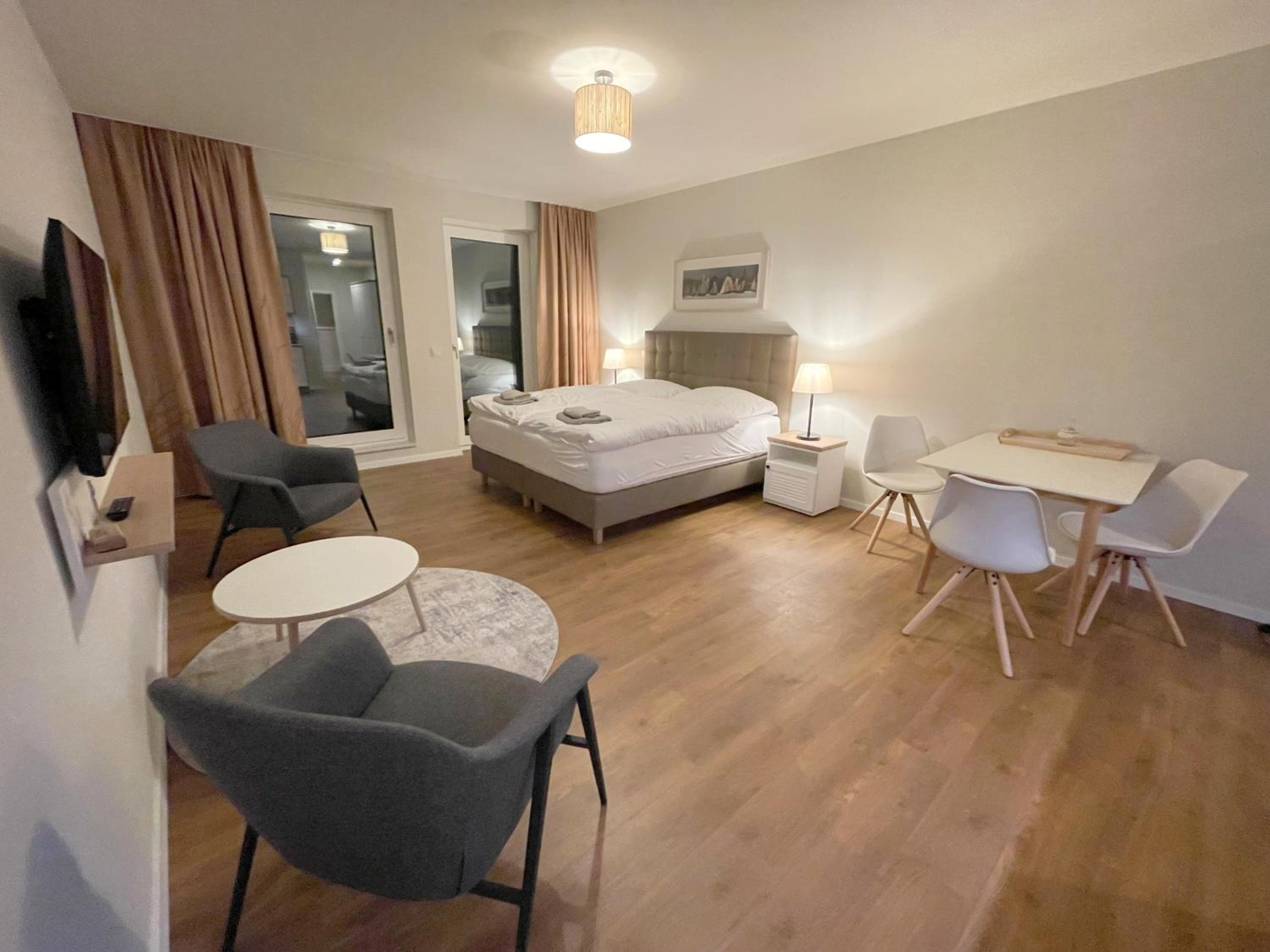 Studio-Appartement mit Meerblick im Baltic Lagoon Resort