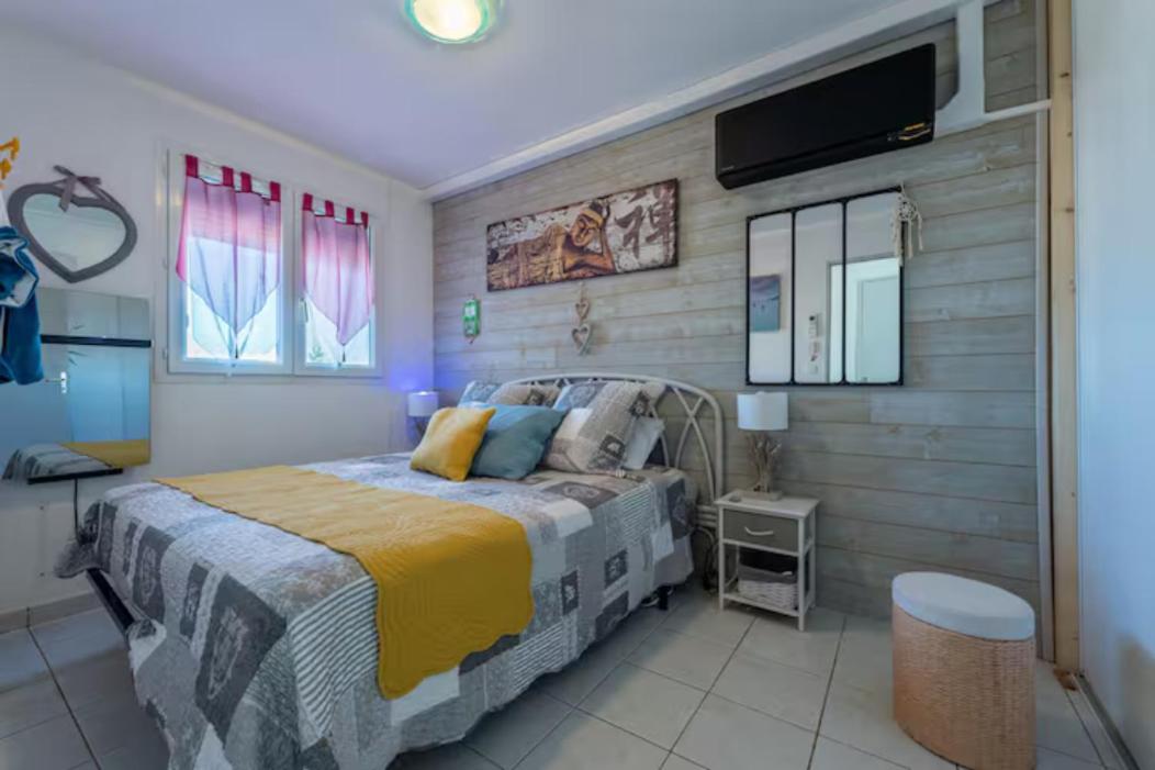 MOM' Blue Paradise Front De Mer 3 étoiles 61 m2 CAP'Diem 3 Clim - Idéal pr un Séjour de 15j ou plus ! Wifi, lit 160 - 4è Ascenseur, Parking, Piscine, Pétan