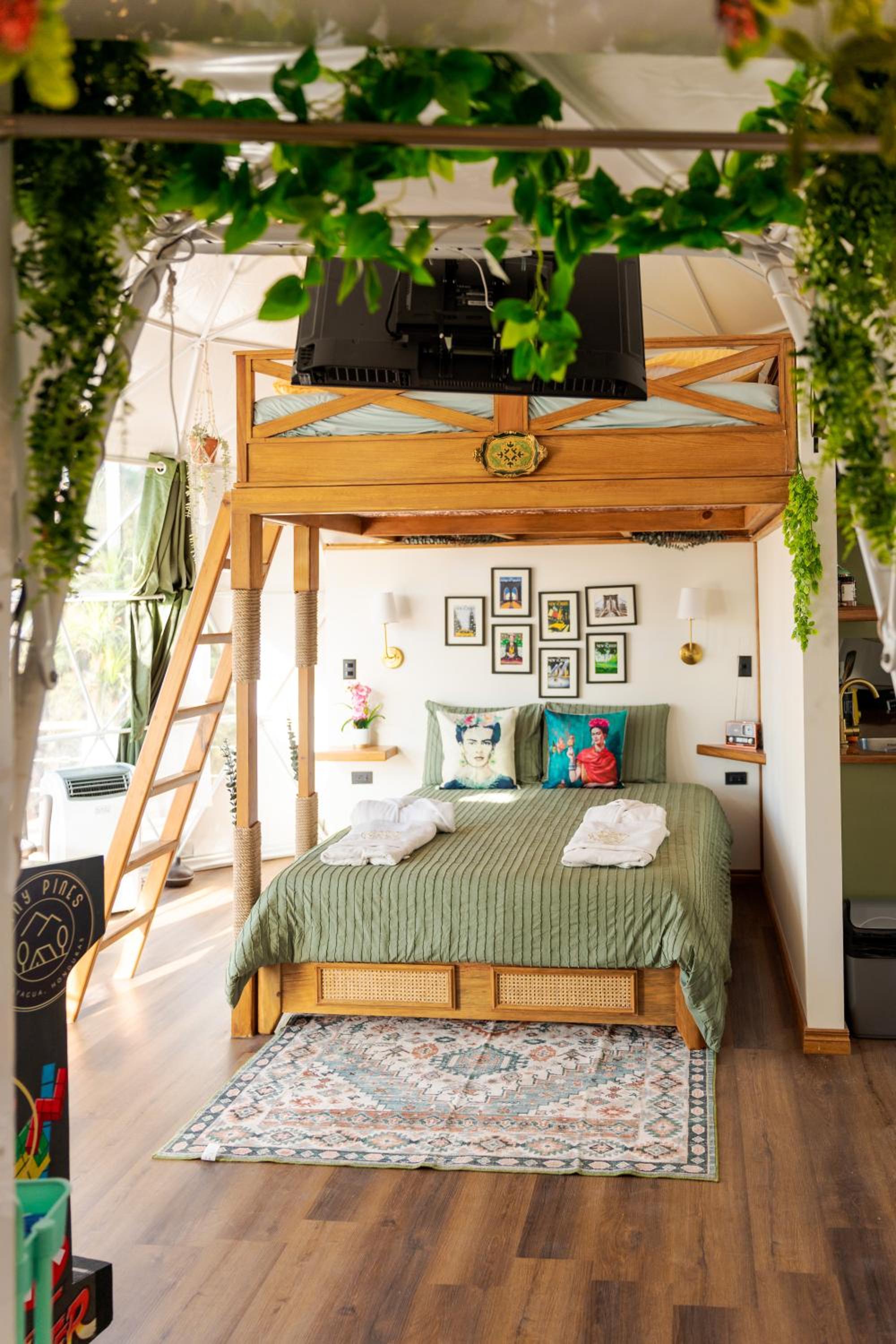 Tiny Pines A-Frame Cabin, Domes and Luxury Glamping Site view 3