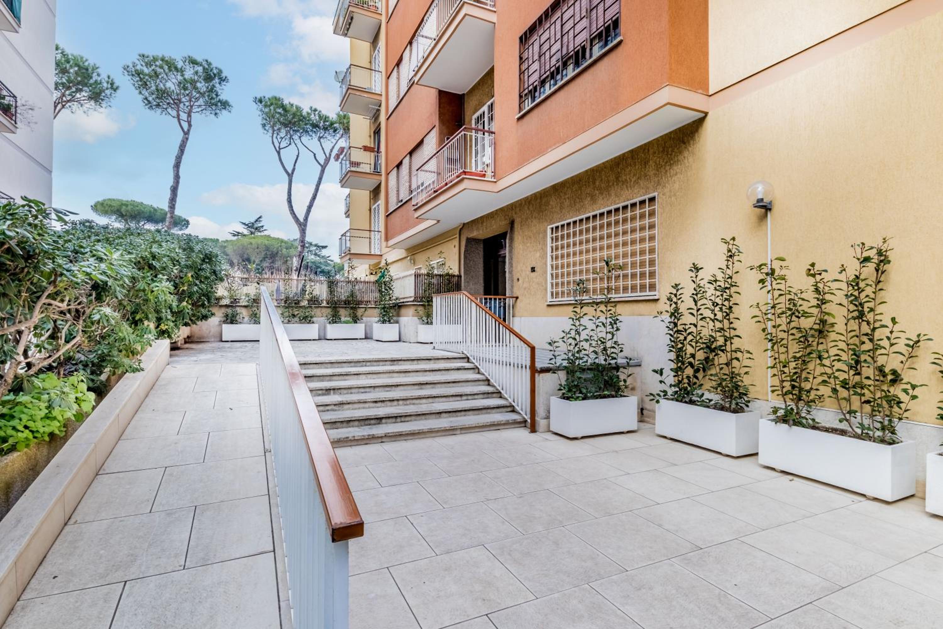Retro design flat near Vaticano