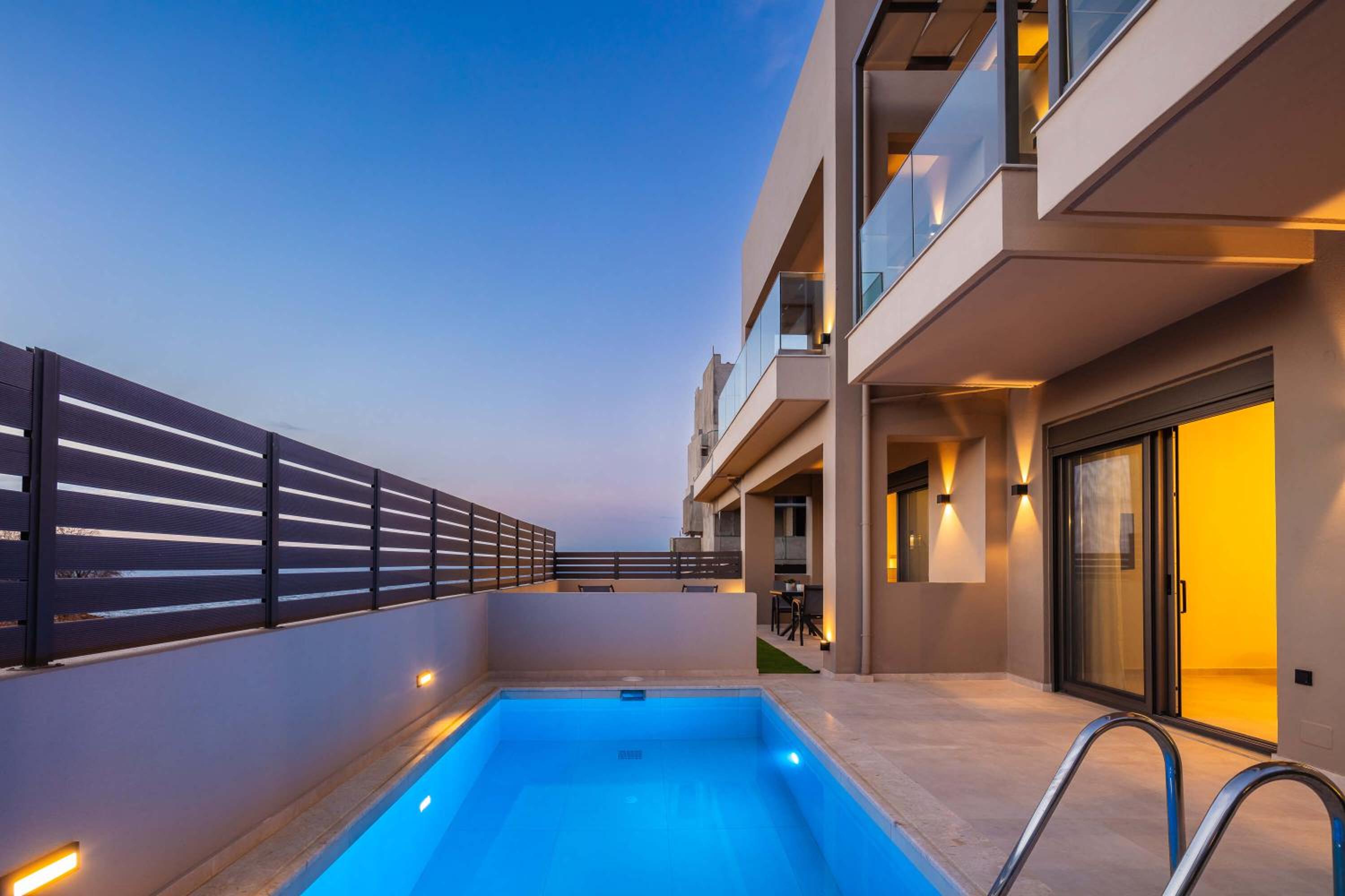 New Modern Villas with Private Pools and Walking distance to Beach