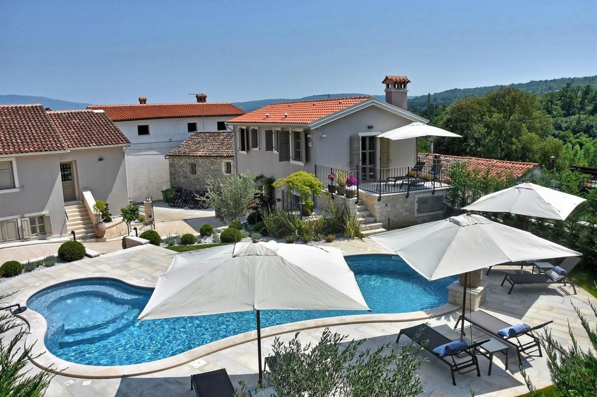 Villa Zita u Svicima for 10 people with jacuzzi & sauna in Central Istria view 2