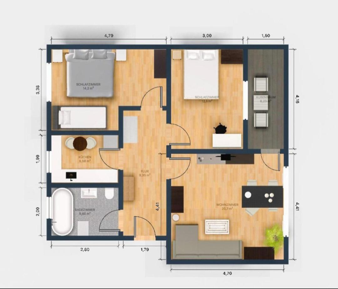 Exklusive Ferienwohnung2 Meppen, Balkon, Kuche, Waschmaschine - Property Image 32
