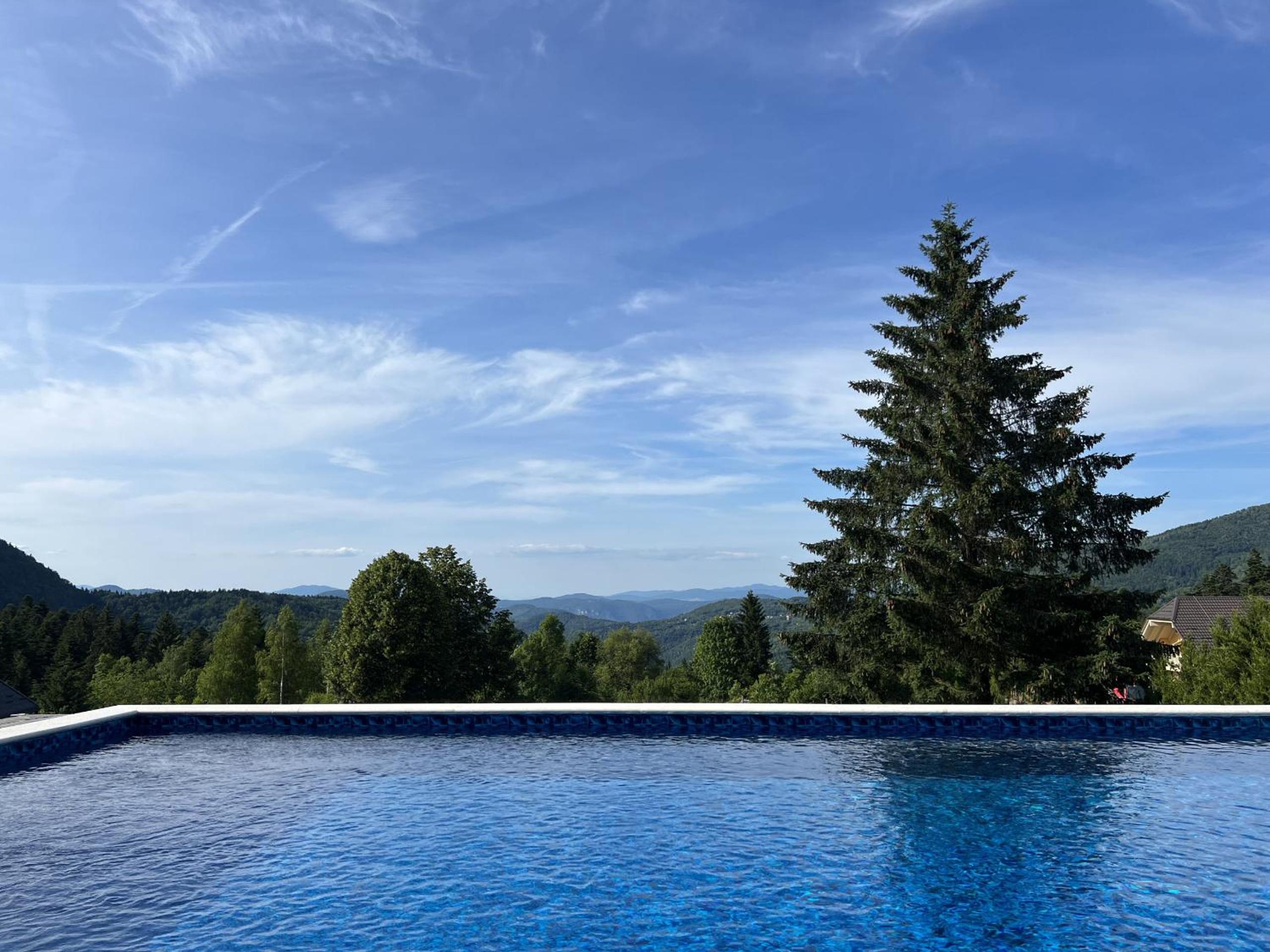Rustic villa Roza with outdoor pool in Kupjak