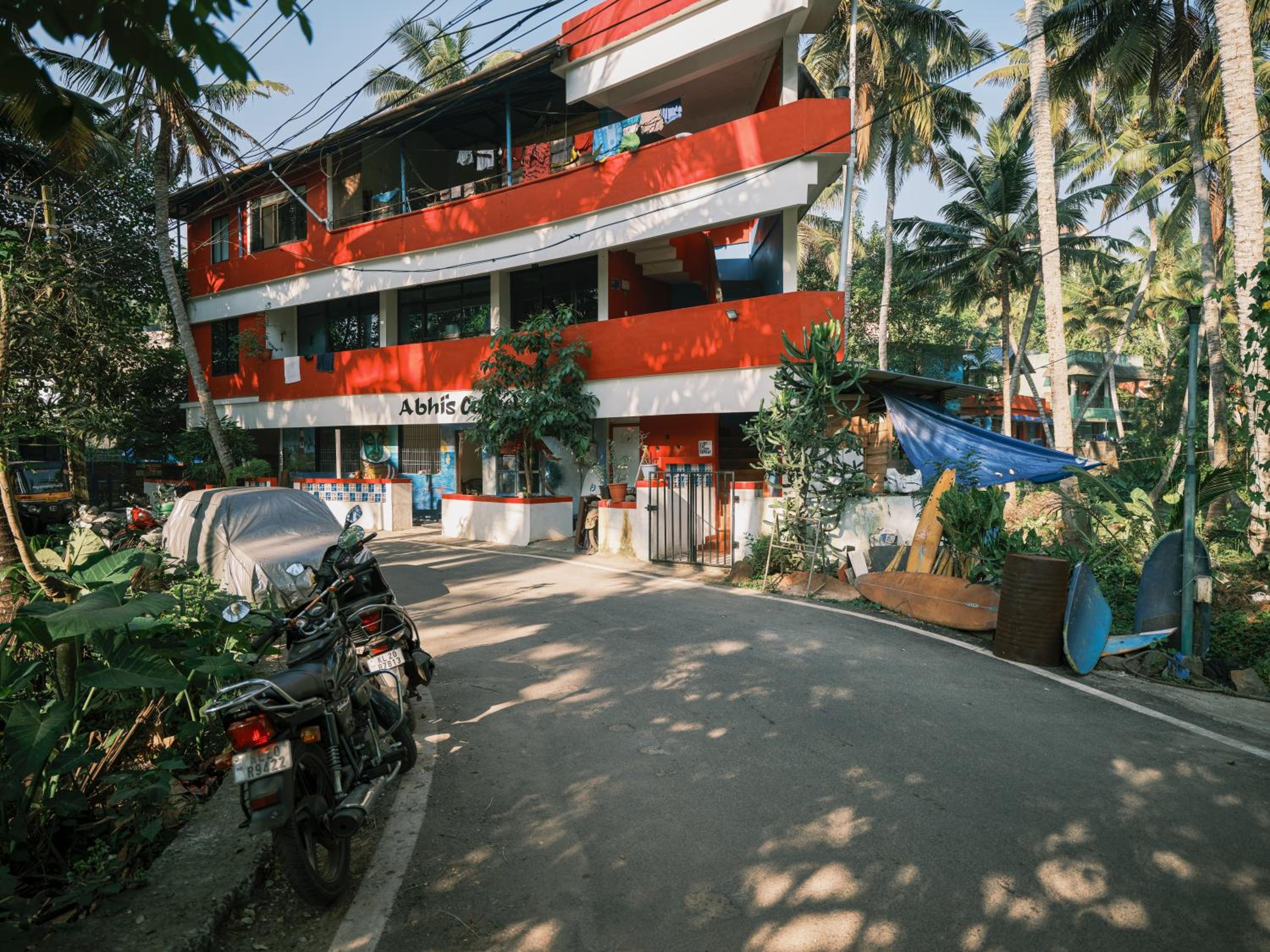 Abhi's cafe avaduthura kovalam view 3