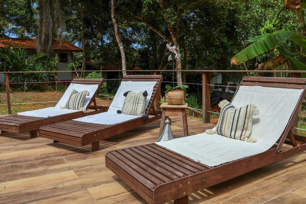 Casa Amadou com grande piscina em Boipeba