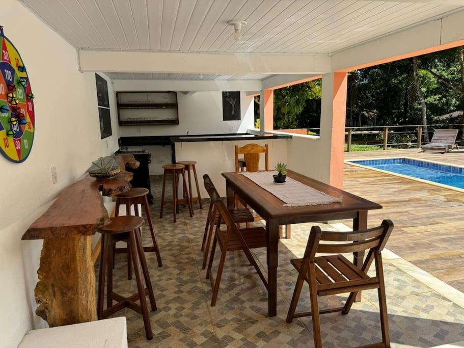 Casa Amadou com grande piscina em Boipeba