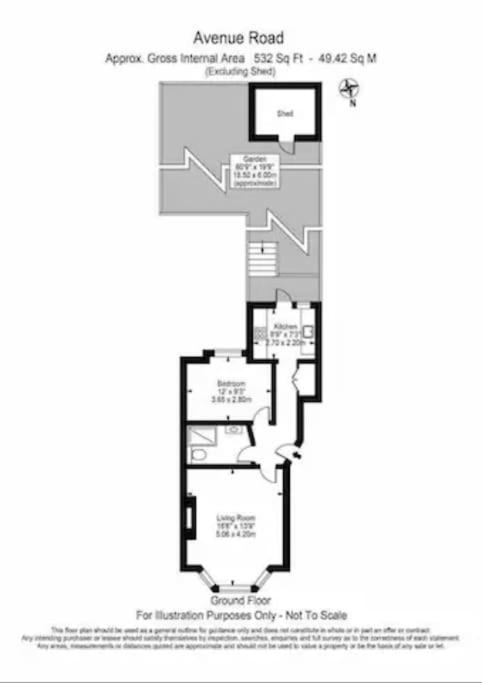 Avenue Road Raised Ground Floor Apartment W3 Sleeps 4