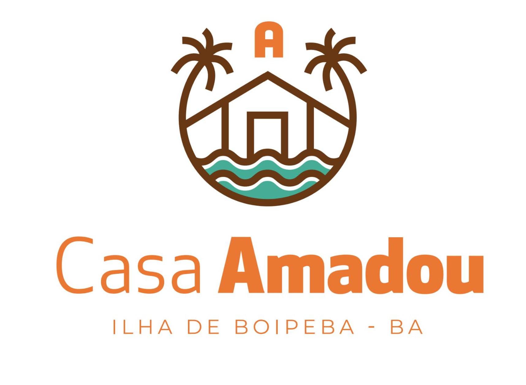 Casa Amadou com grande piscina em Boipeba