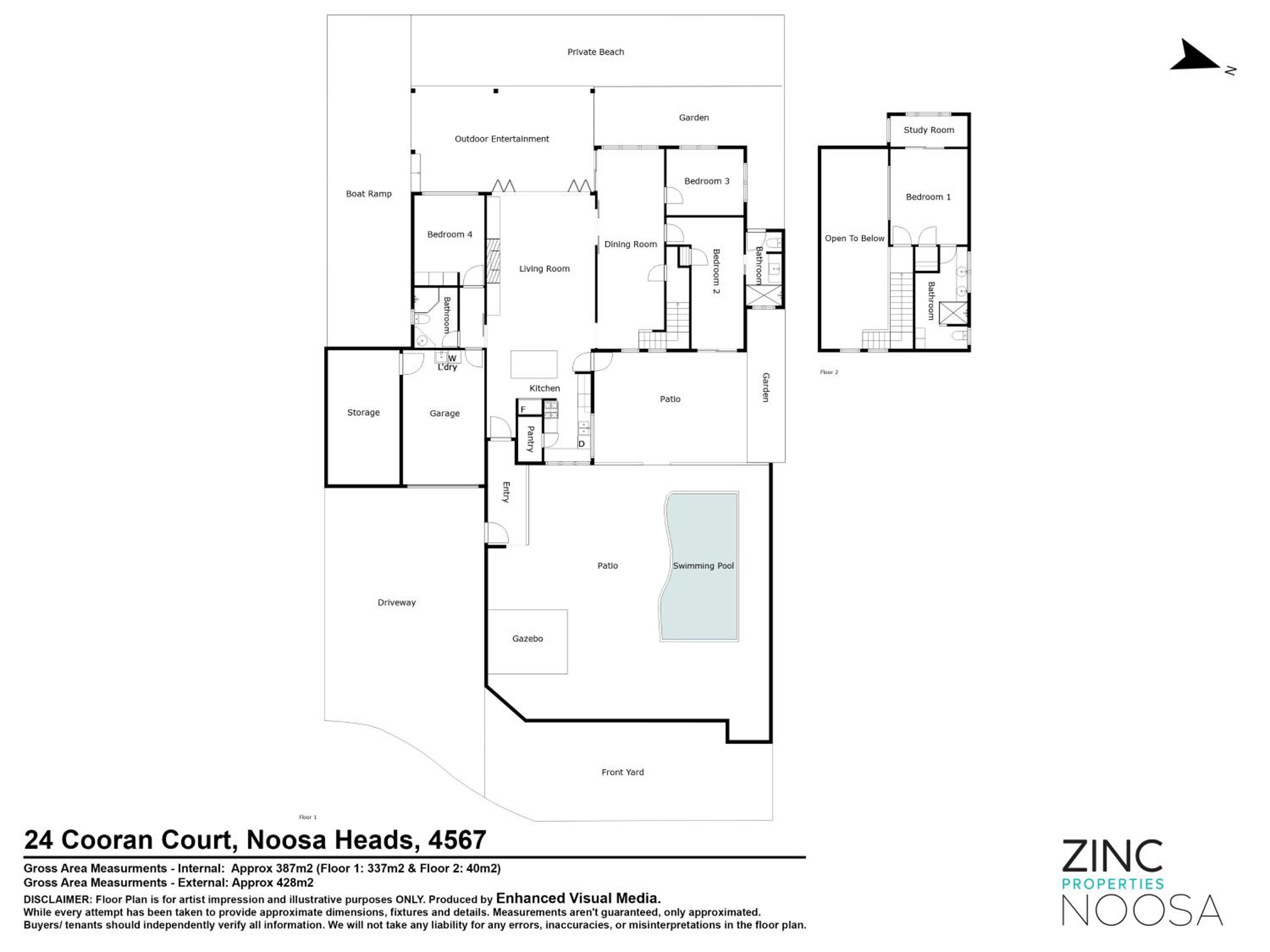 24 Cooran Court - Private Sandy Beach and Pontoon