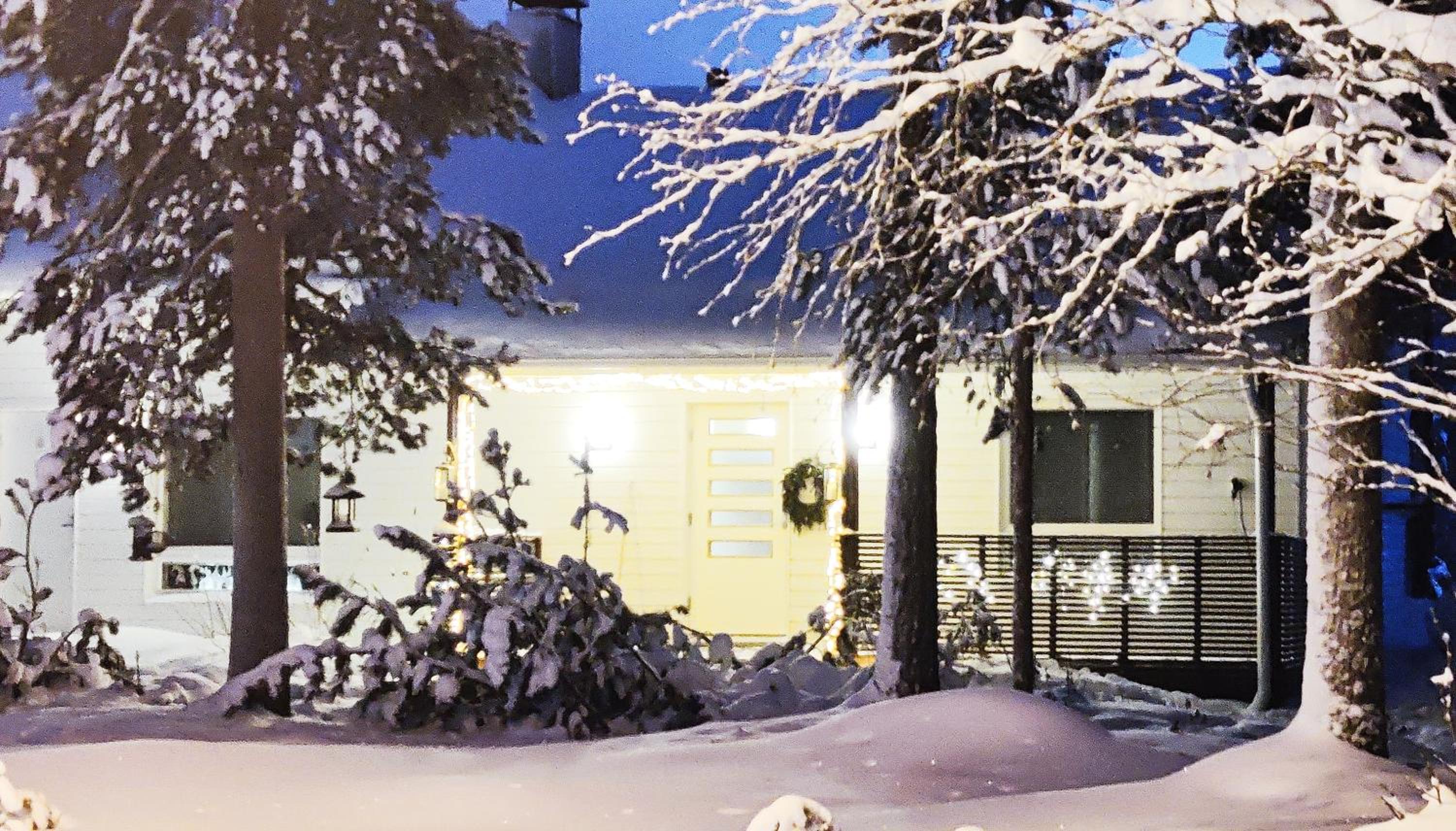 Nordic Villa in Rovaniemi with a Private Sledding Hill, Sauna & Cozy Family Stay