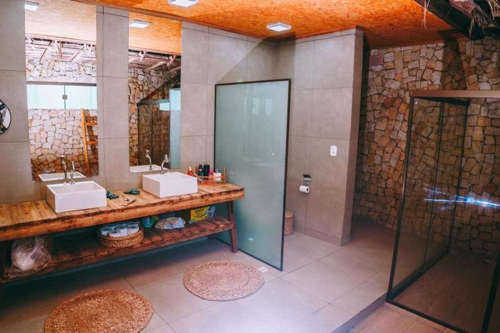 Bangalô de luxo beira mar com piscina privativa na desnubrante praia de Barrinha