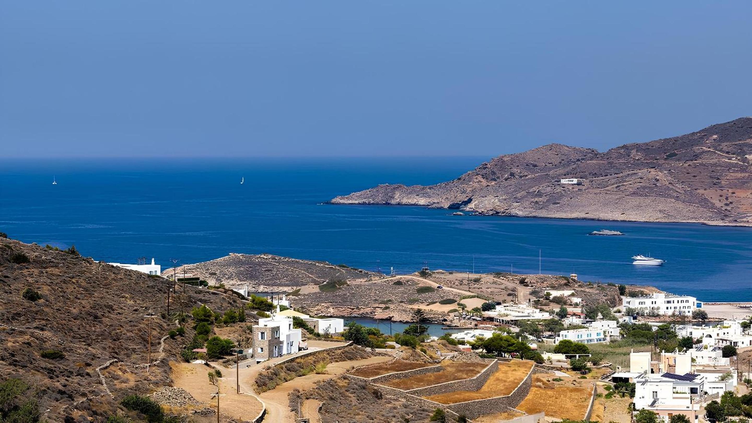 Stelios-Korina Villa with Pool and Stunning View in Syros Posidonia view 2