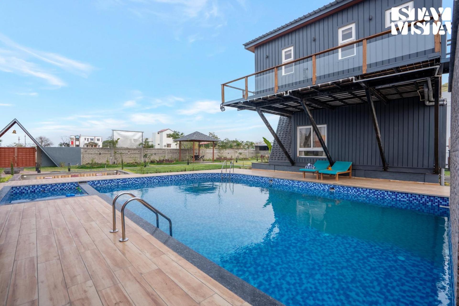 StayVista at Manbhav Farms with Pool, Lawn, Jacuzzi view 4
