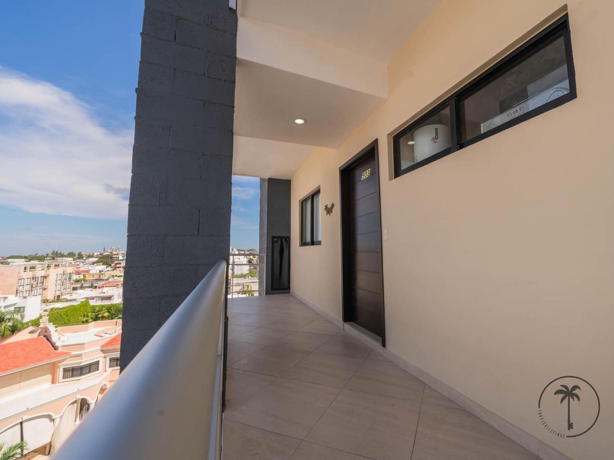 Acogedor Dpto. c/ Alberca y Rooftop en Mazatlán - Flamingo 503 view 4
