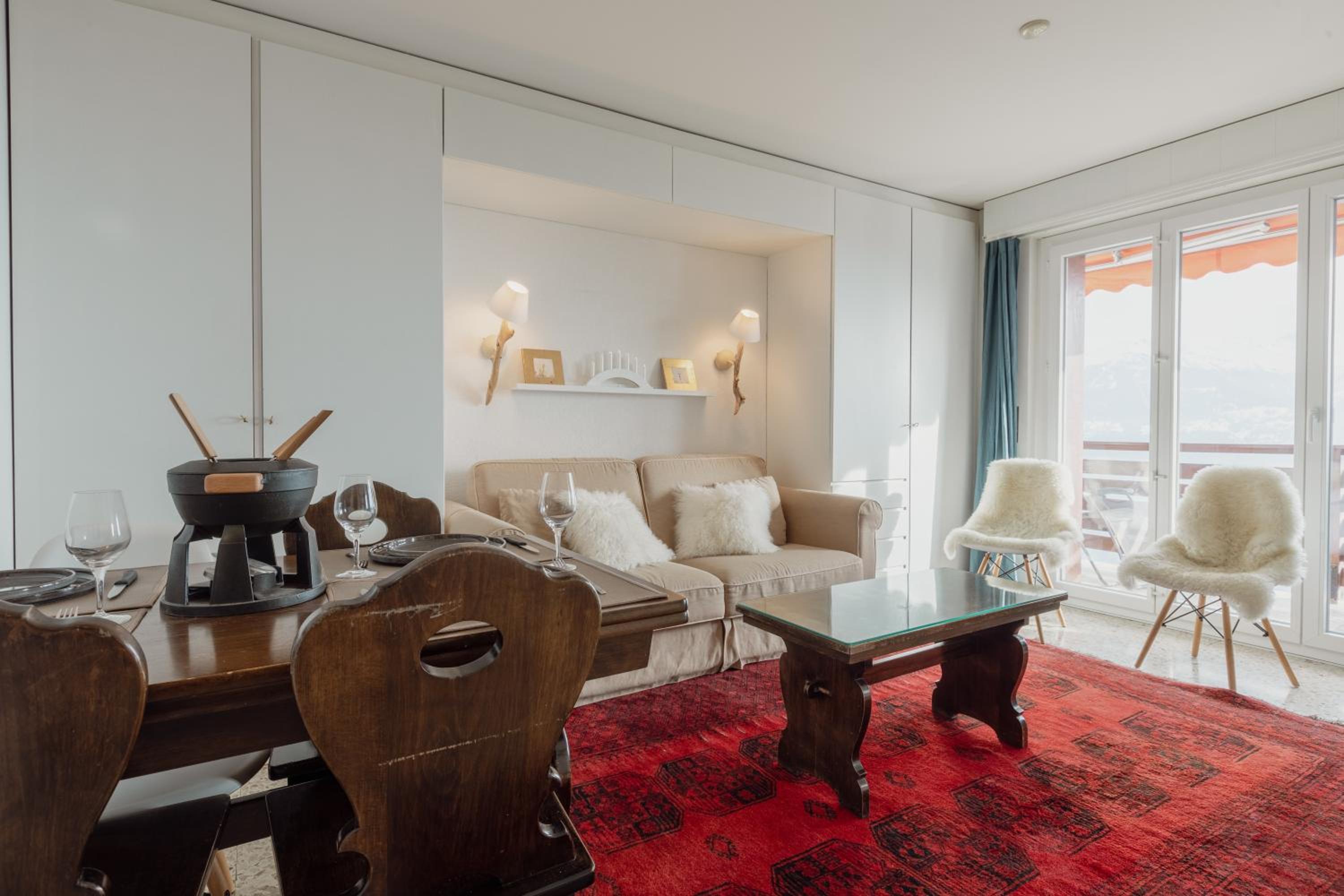 Logement avec vue spectaculaire sur les montagnes