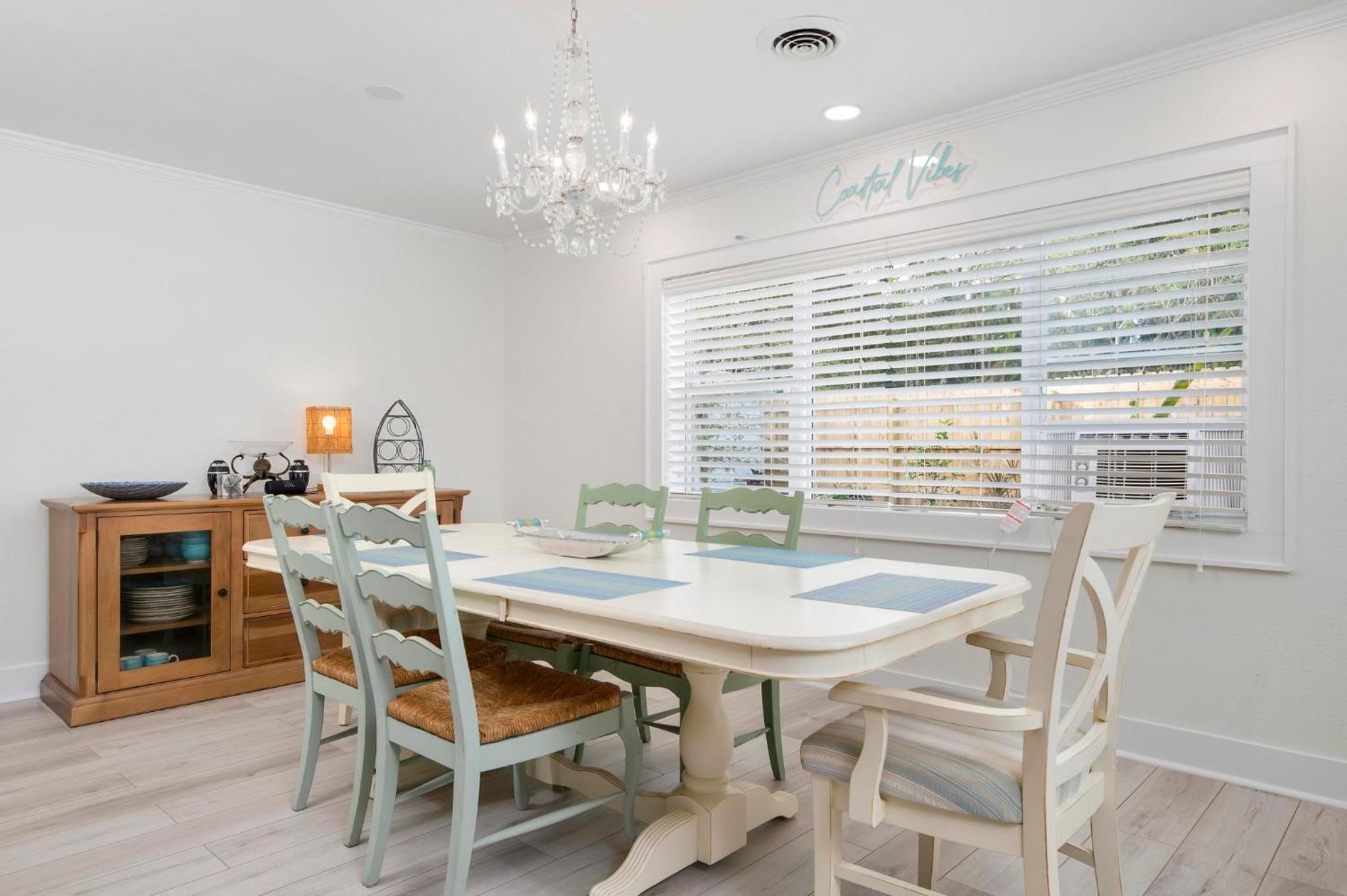 Coastal Vibes! Tropical heated pool home short drive to the beach view 4