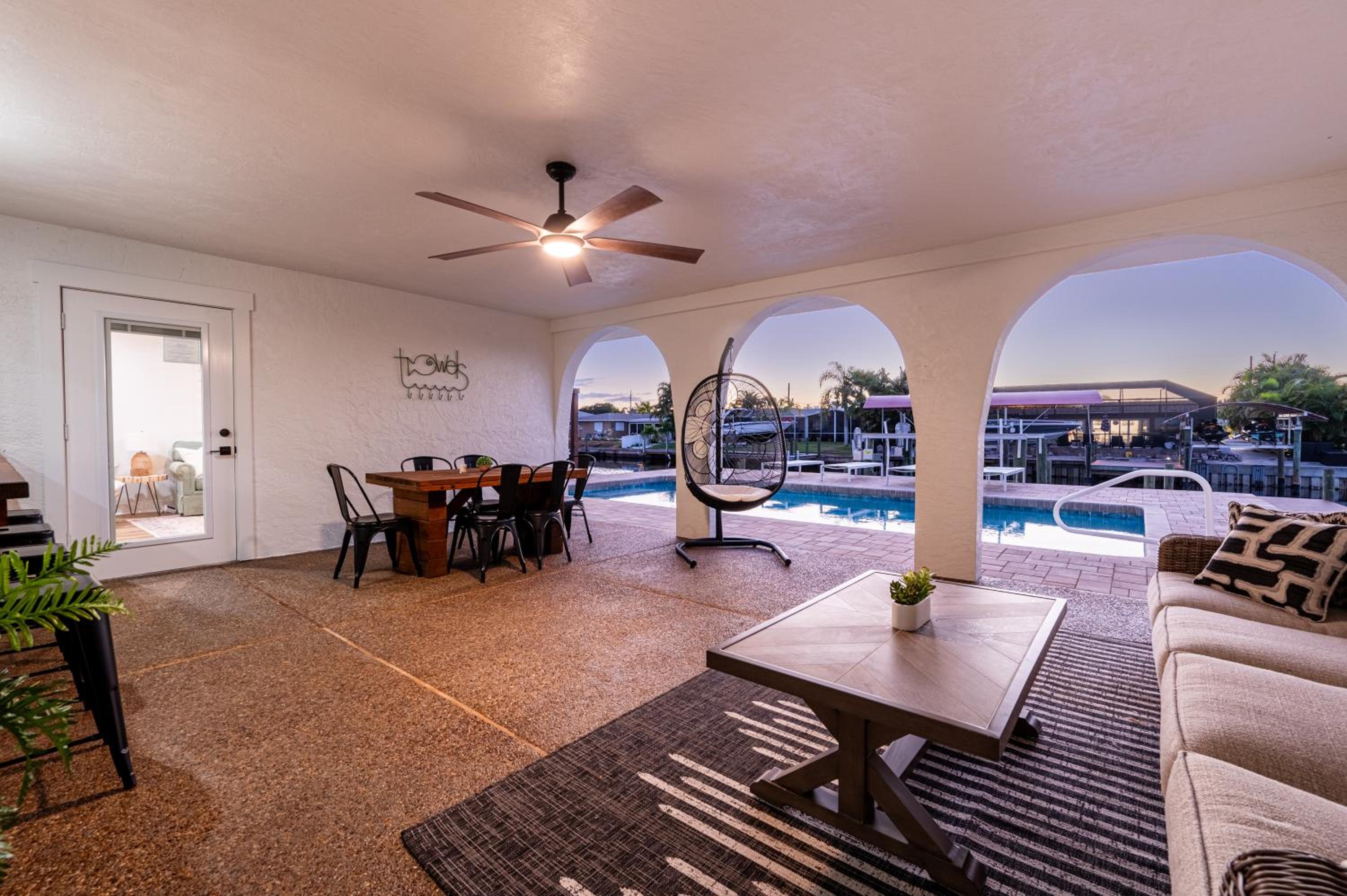 NEW! Cortez Cabana! Canal front home with heated pool & boat dock! view 5