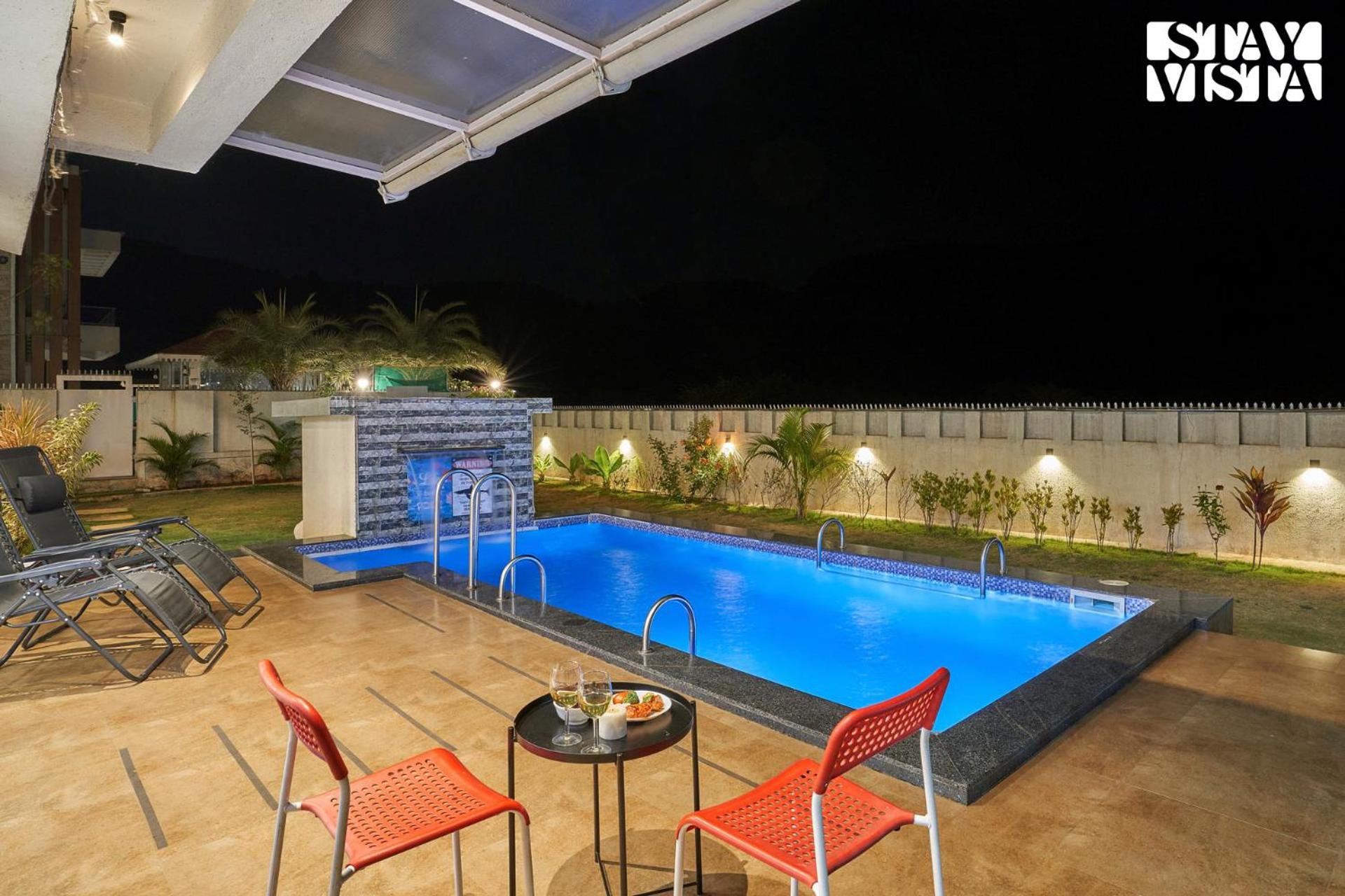 StayVista's Kaarma Villa - Valley-View Villa with Outdoor Pool, Lawn featuring a Gazebo & Machan view 2