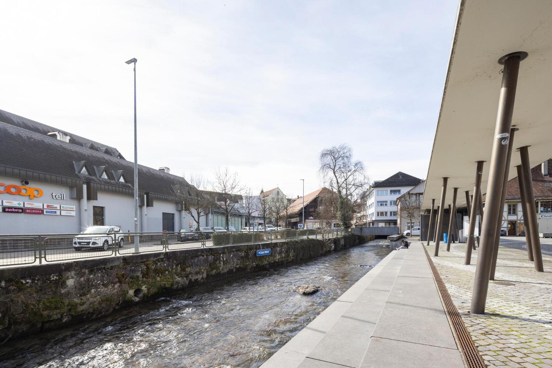 Casa Milla-Zentrales, modernes Loft in Langenthal -am Fluss mit Balkon, Parkplatz und grosser Küche