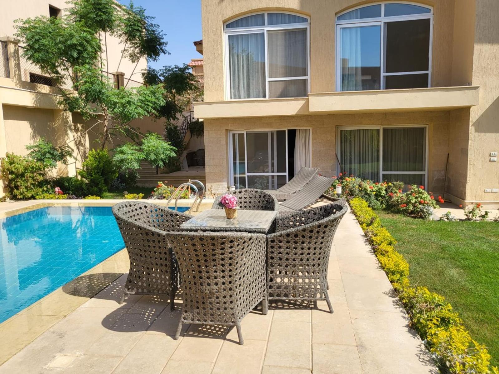 five chambers Villa in compound infront of Egypt Mall