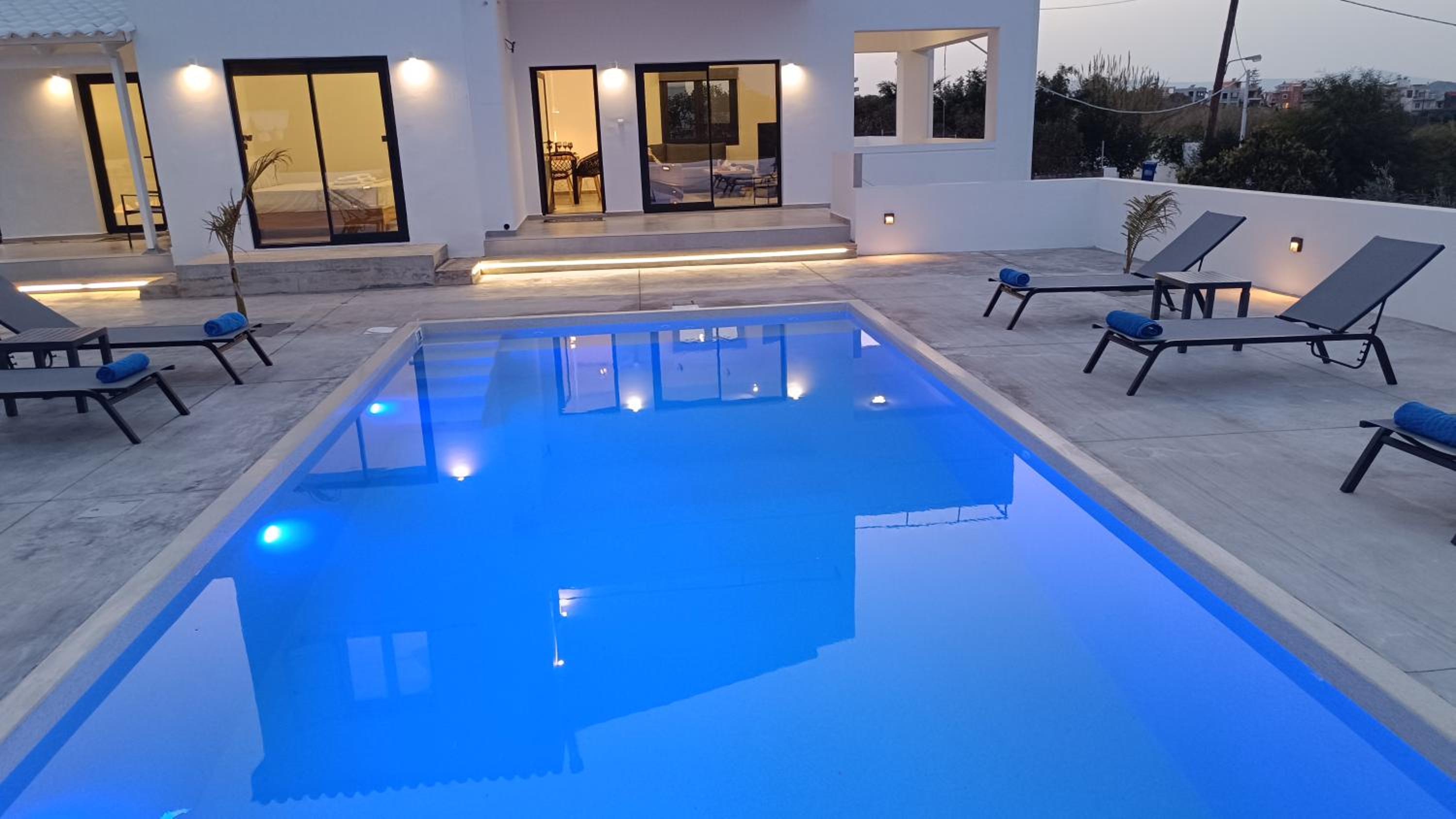 Montis villa sea view heated pool view 4
