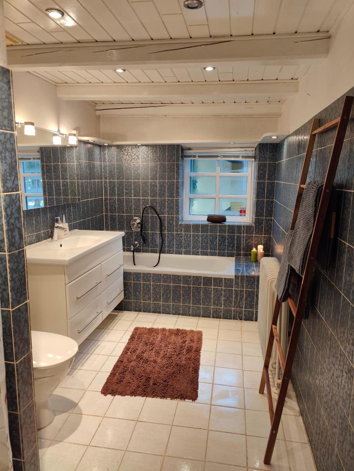 Charmerende stråtag strå hus (med Vildmarksbad)