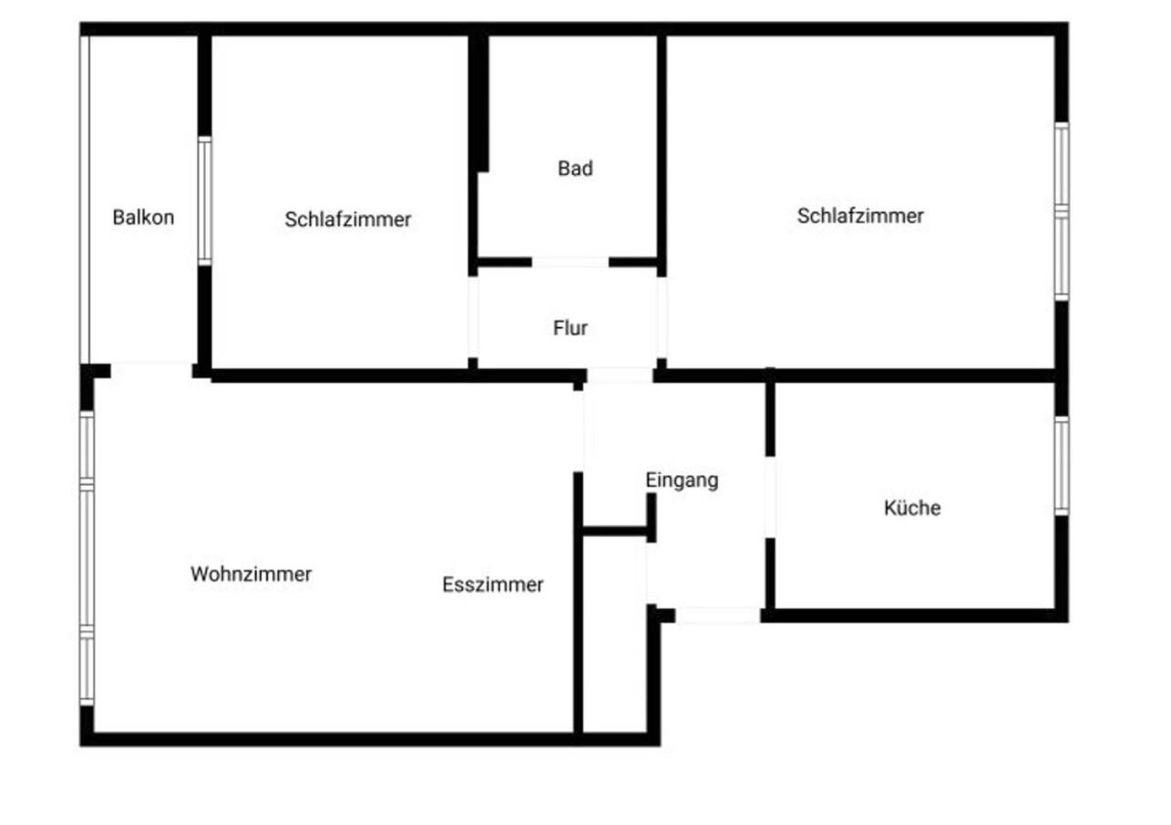 3 Zimmer, 68qm, Parkplatz, Messe DUS, Logport, Duisport