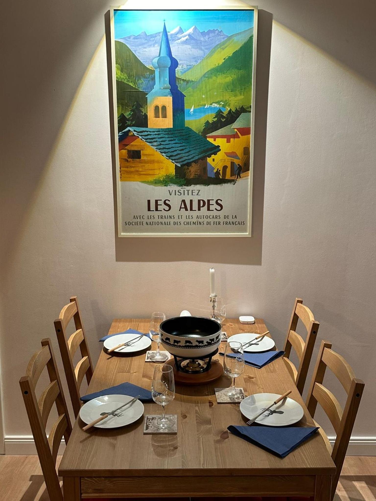 Central flat in Villars sur Ollon, Gamat, for 4 with two double beds
