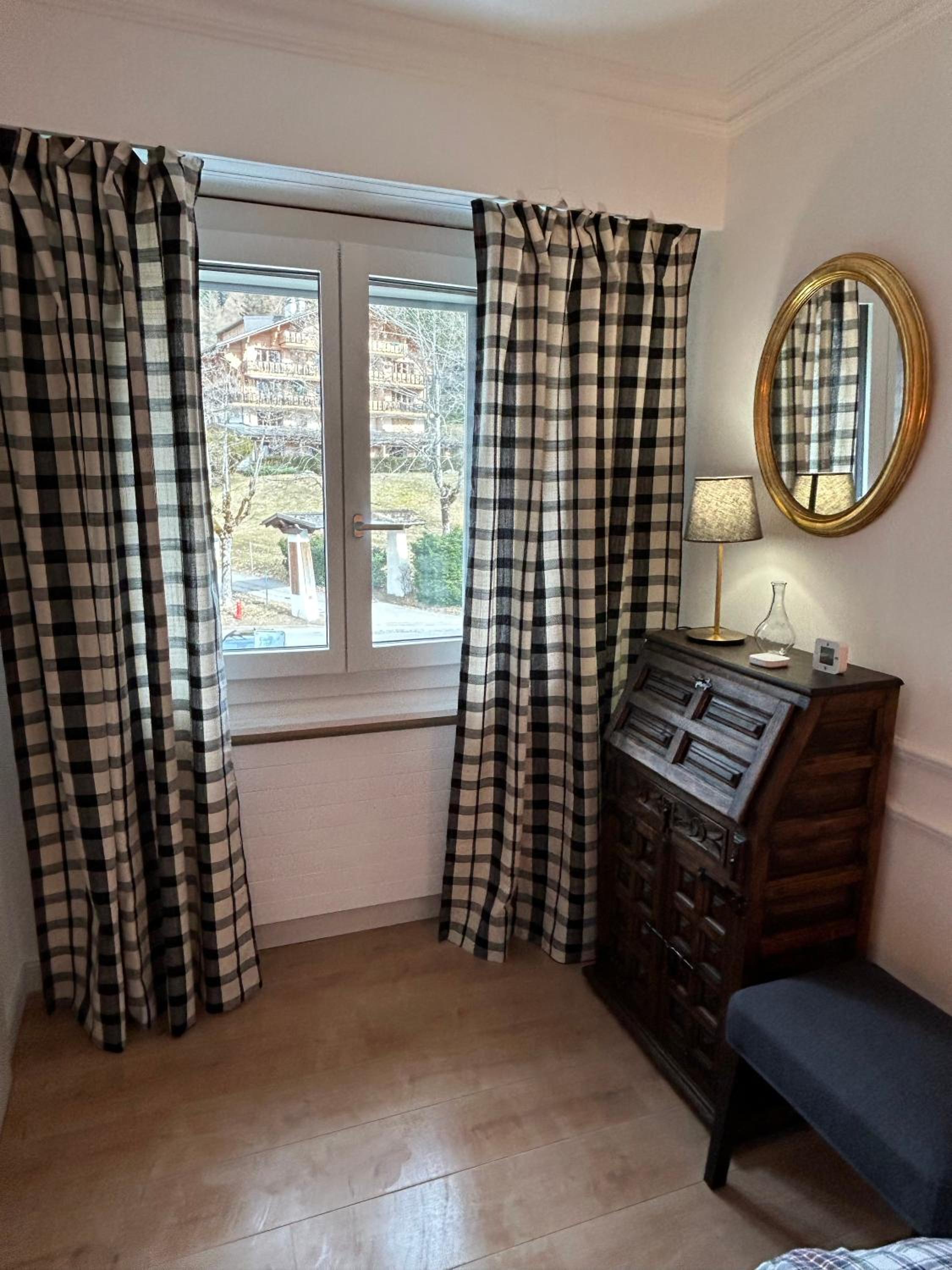 Central flat in Villars sur Ollon, Gamat, for 4 with two double beds