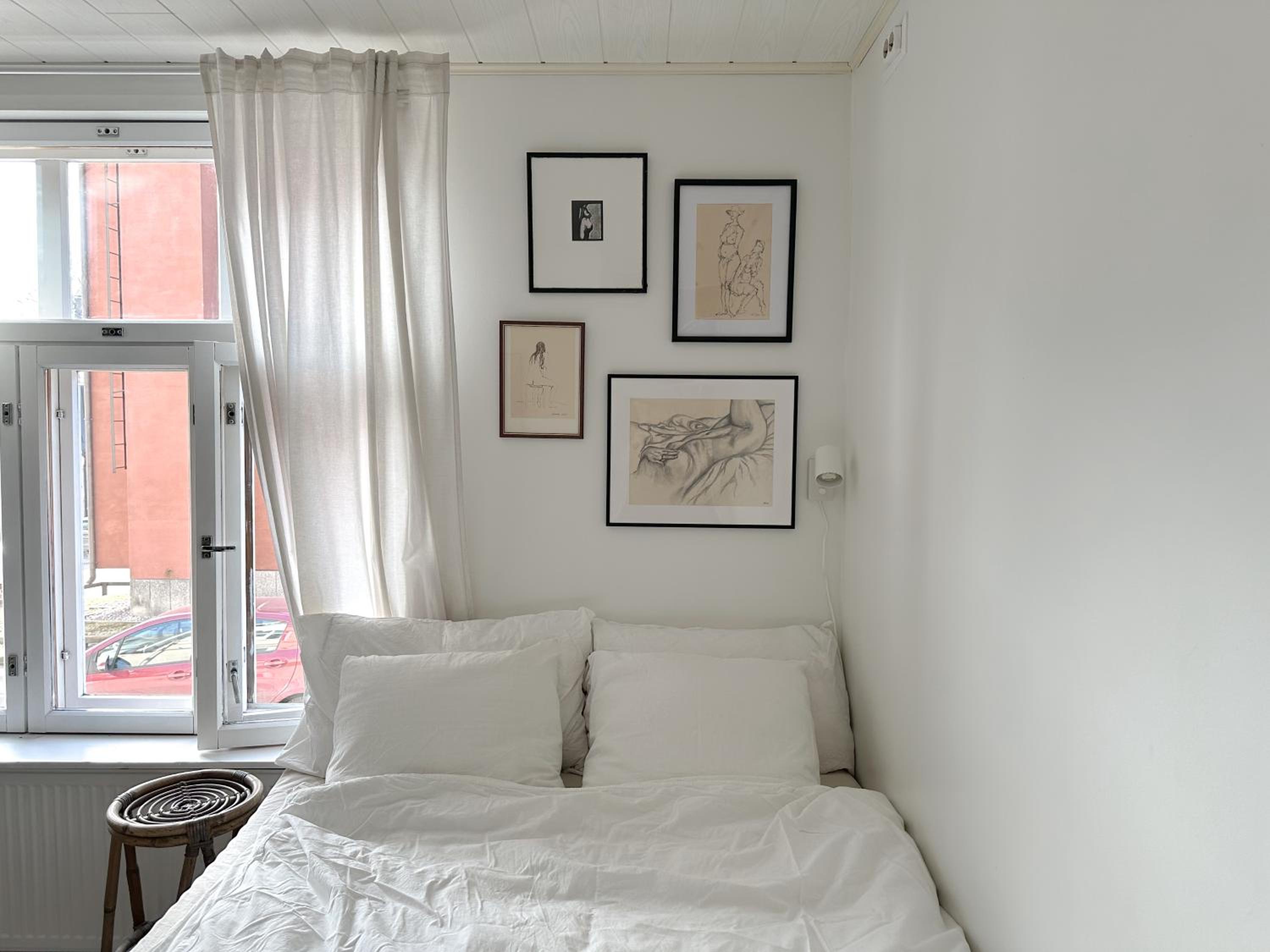 Wooden house studio with shared garden
