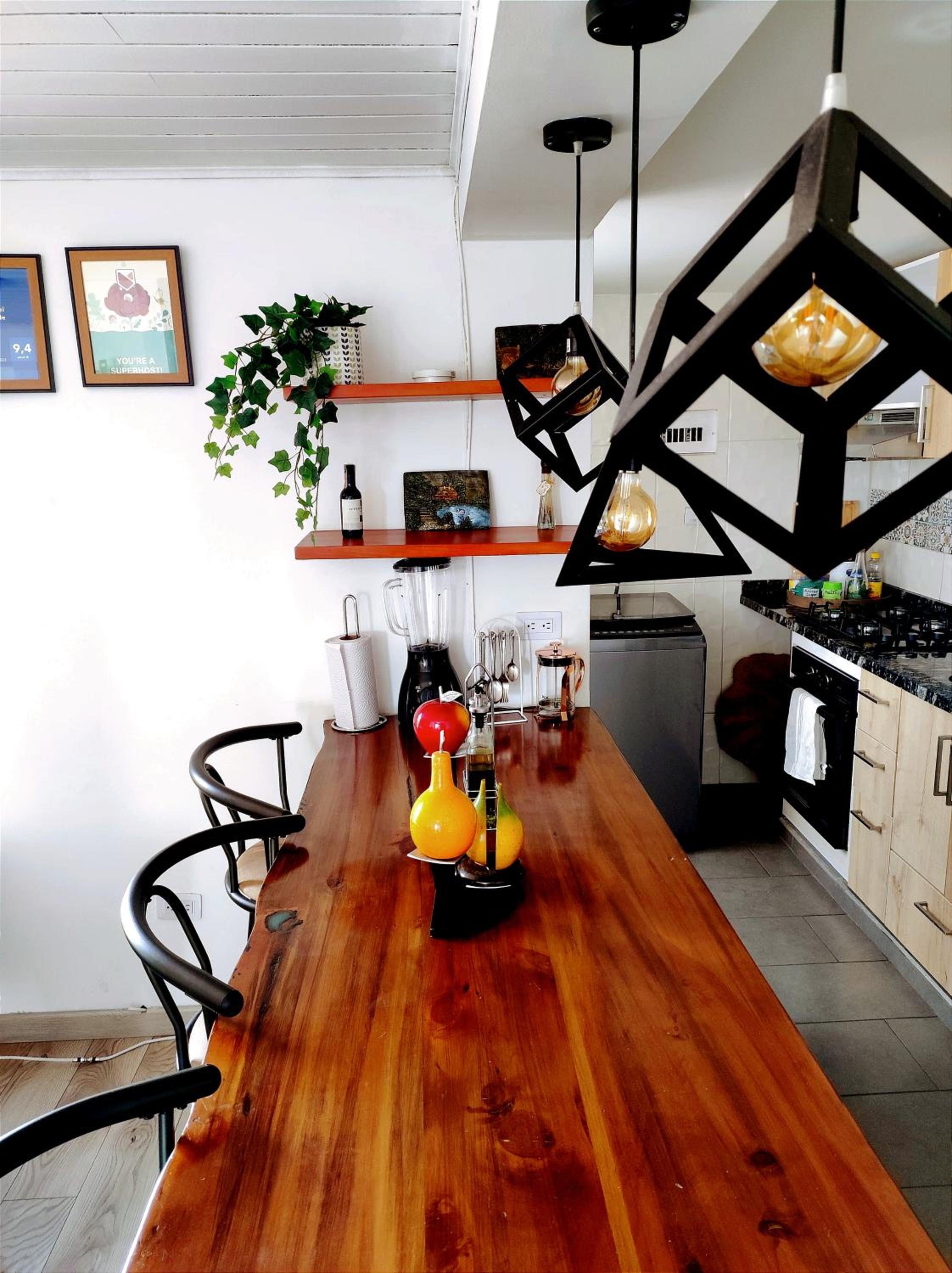 Apartamento en el centro histórico de Tunja con chimenea