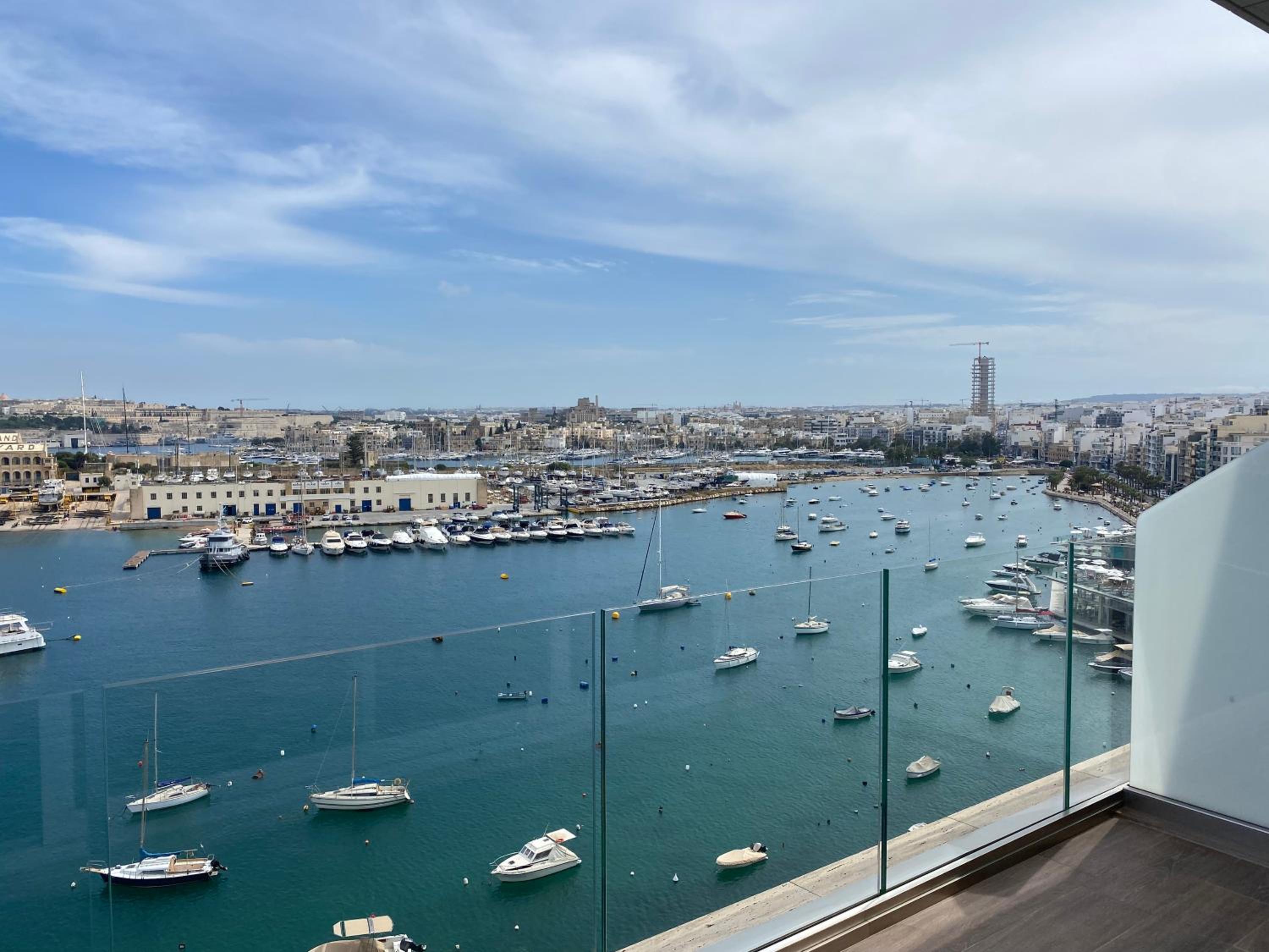 Sea view Sliema 2 bedroom apartment view 2