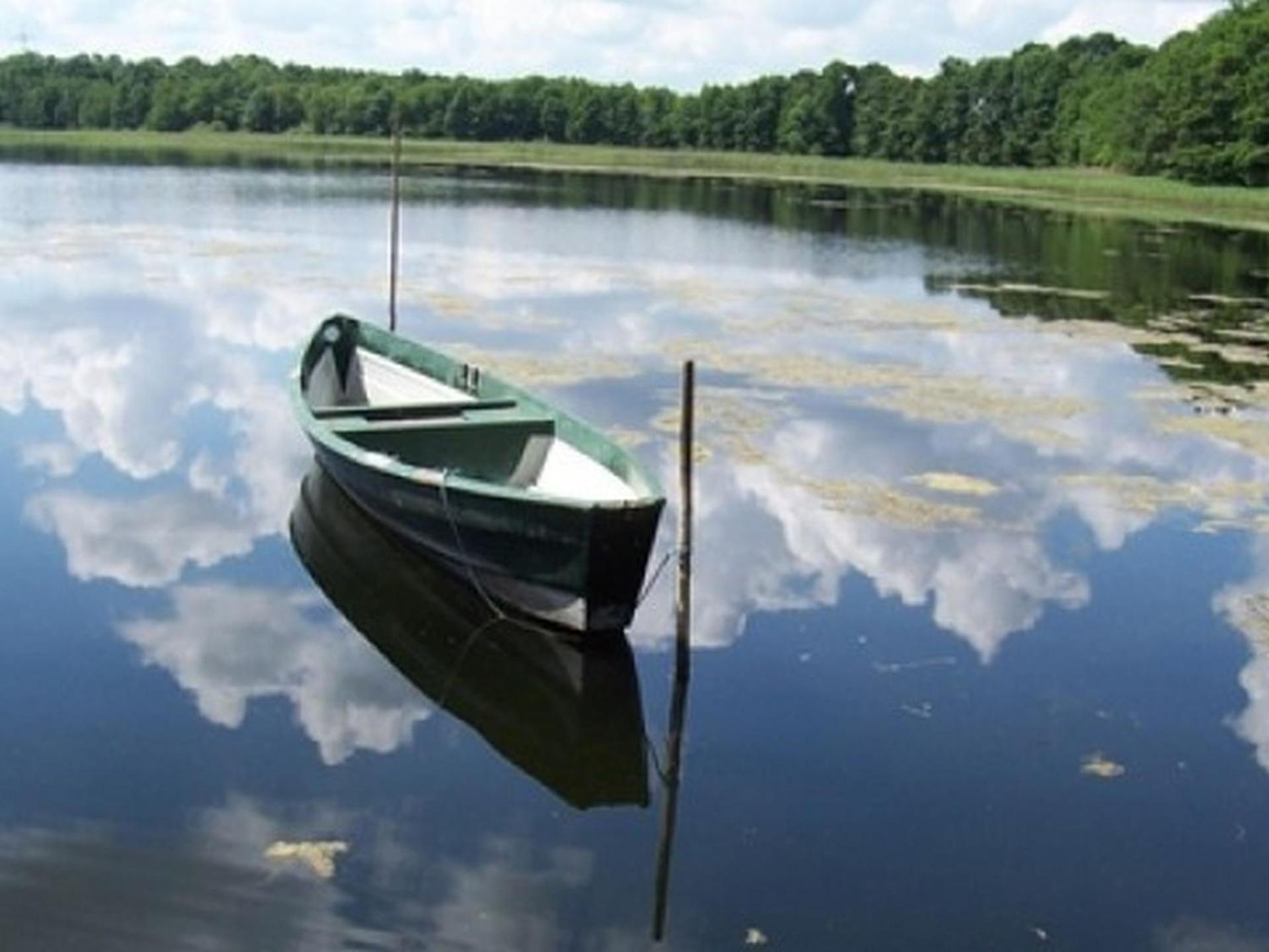 Ferienhaus am See mit Ruderboot