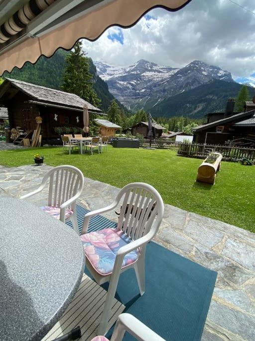 1 room apt, kitchen, patio, in beautiful chalet