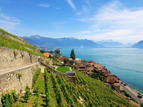 LAUSANNE PULLY SKI lakeside street and direct bus to Lausanne train station