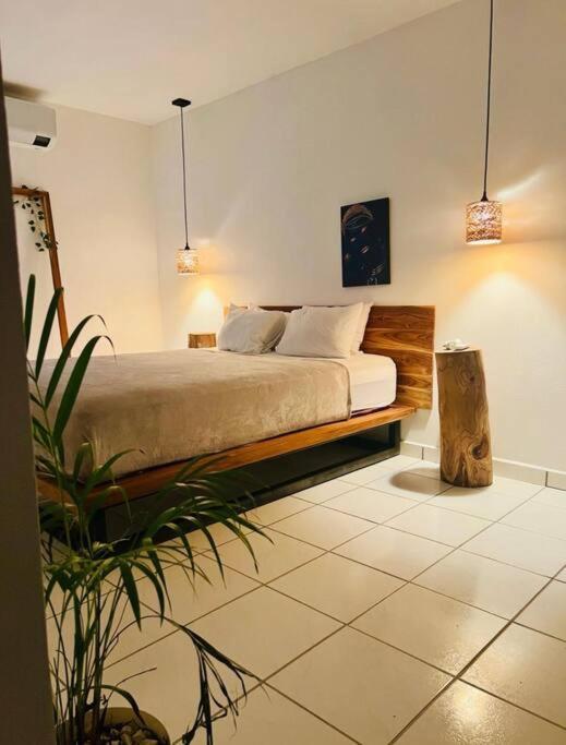 Calido loft con vista a piscina