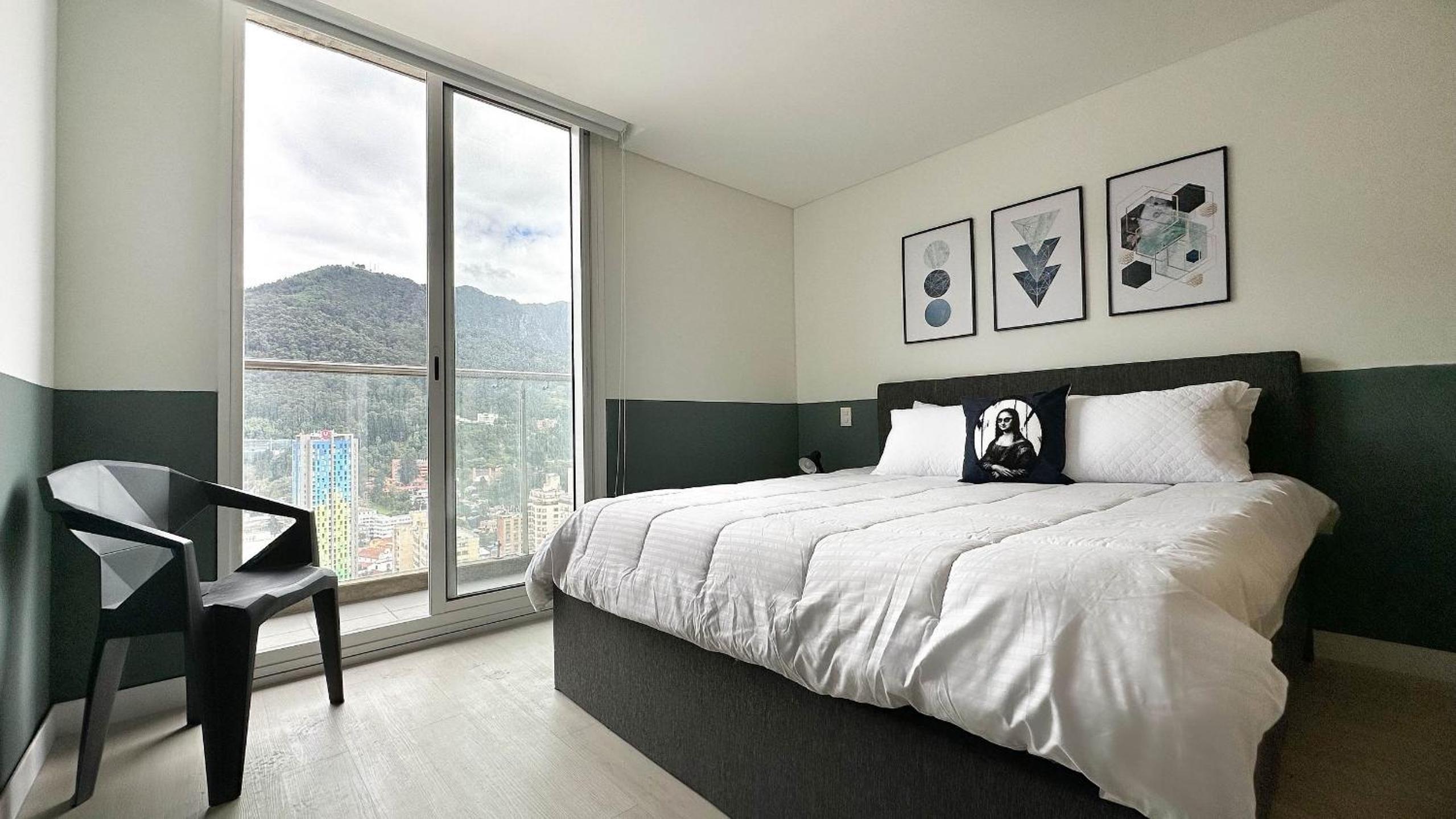 Apartaestudios con vista en el centro de Bogotá
