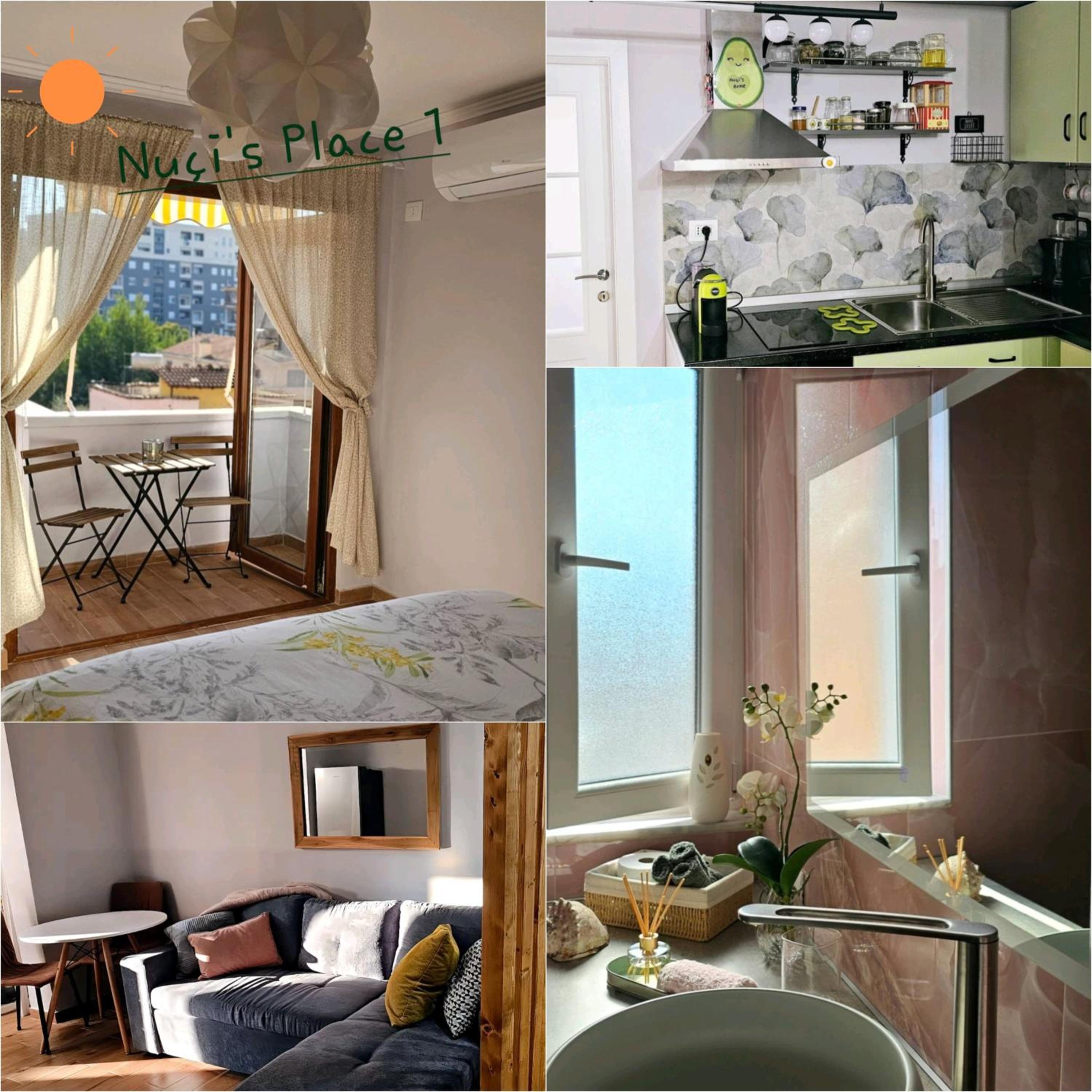 Nuçi's Place 2 Sunny apartment with balcony 15 min from Bllok