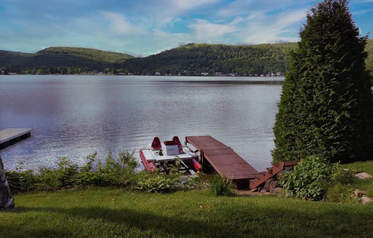 FRONT LAKE hot tub with sunset ski and slide 8p