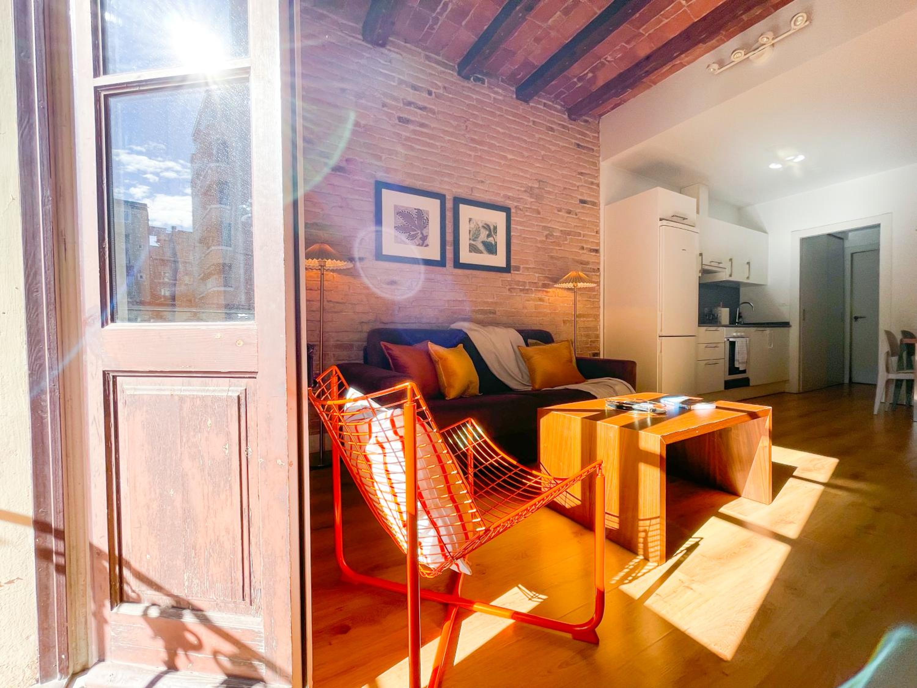 living area & seating area