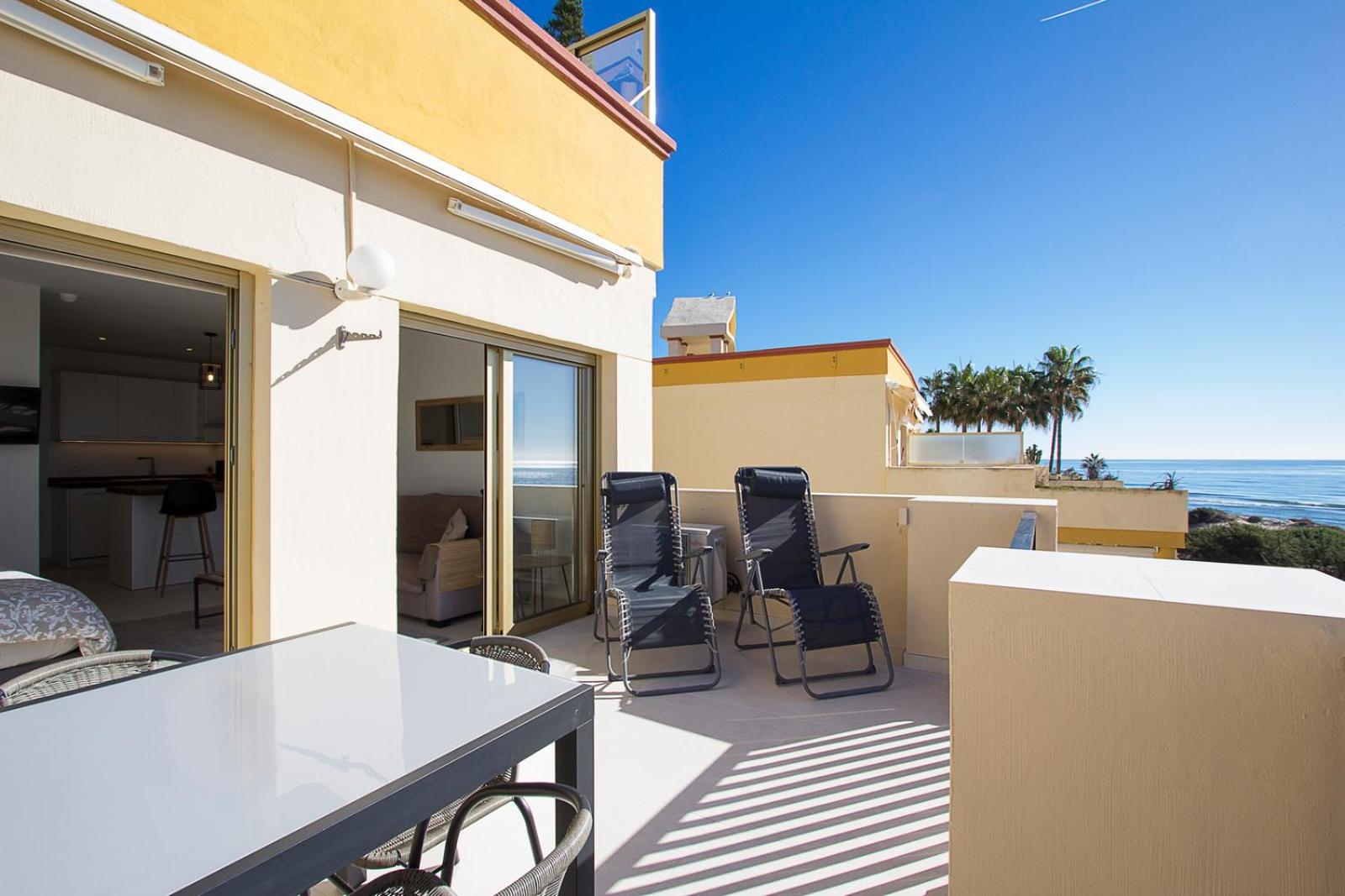 Beach front Studio in Elviria