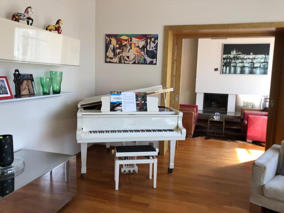 Huge luxury central Prague VILLA, 6 beds and baths, terraces, double garage