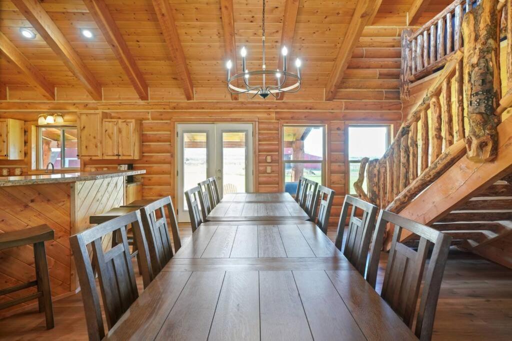 Splendor Valley Farms Huge Log Cabin with King Bed Bunk Beds and Game Room view 3