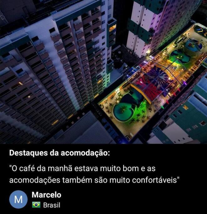 Flat encantador com piscinas aquecidas, academia e playground