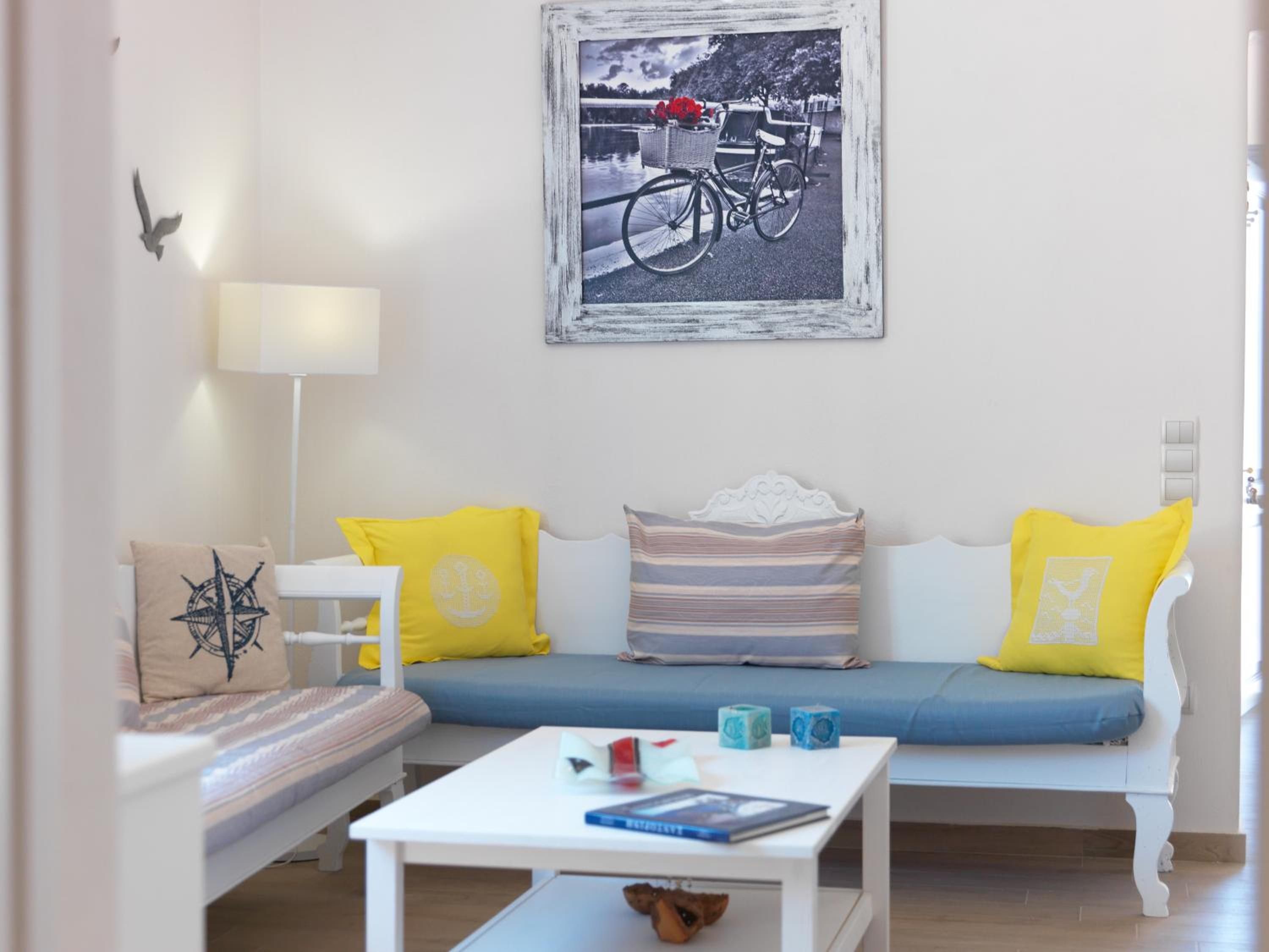 Blue and White Aura Santorini traditional house view 5