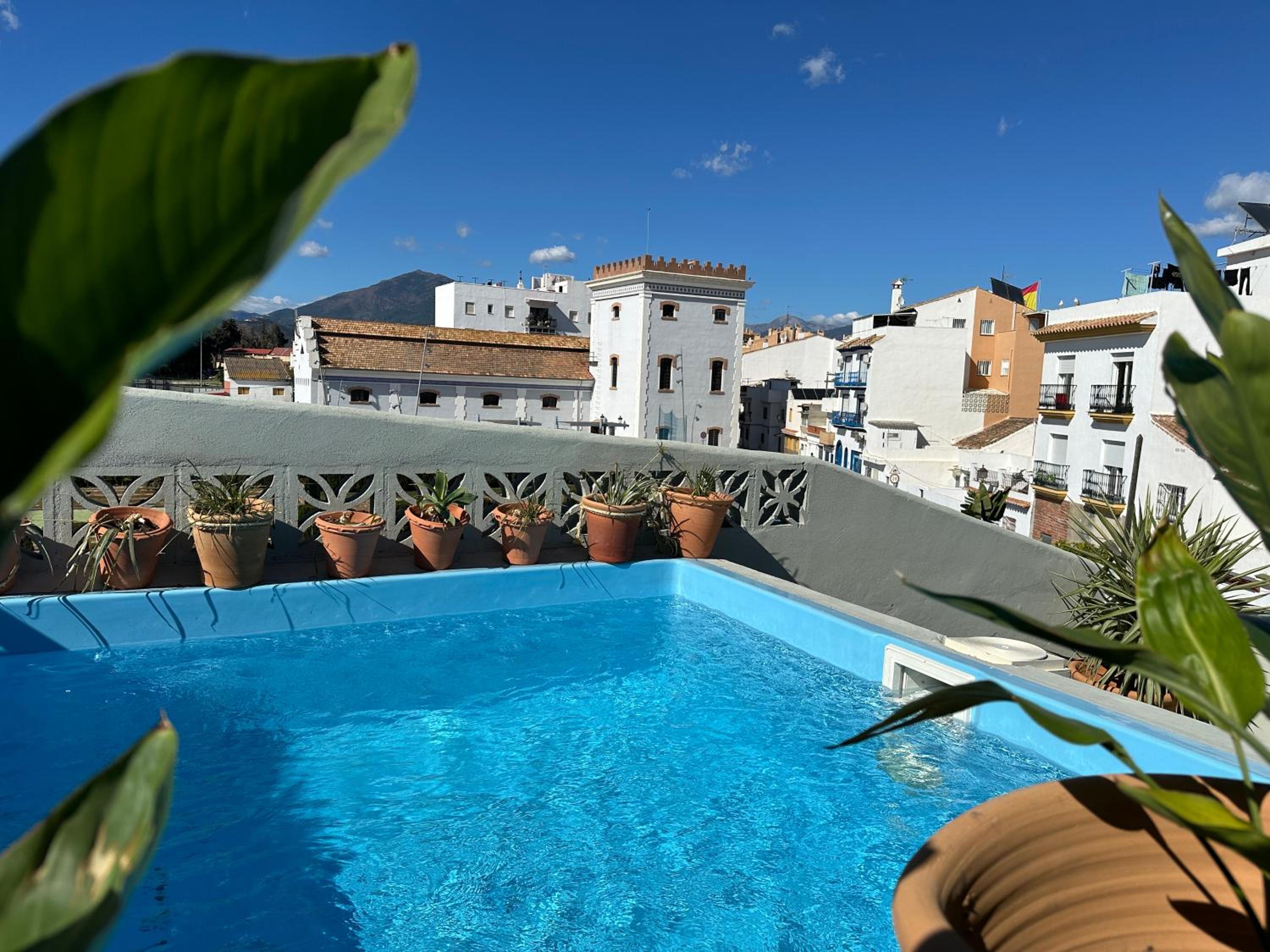 Romantic rooftop apartment with stunning sea and mountain views